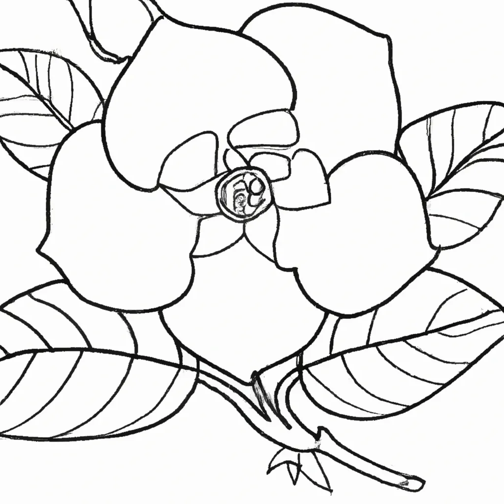 Desenho desenhos gardenia